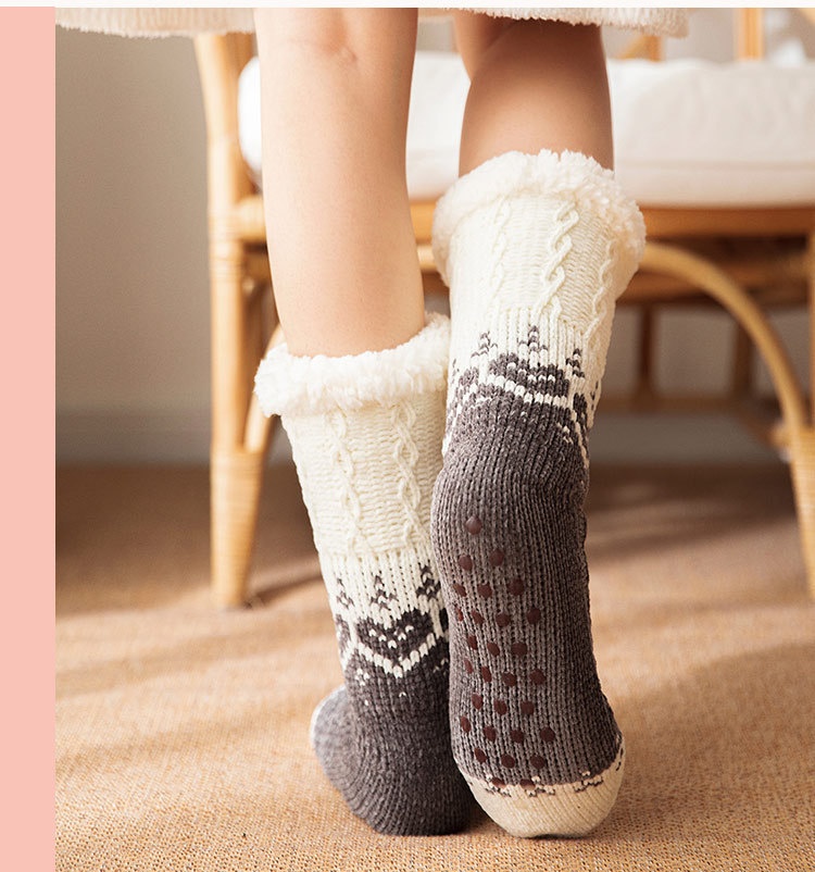 Womens Knitted Thicken Winter Socks Sleep Socks Floor Socks Thermal Socks